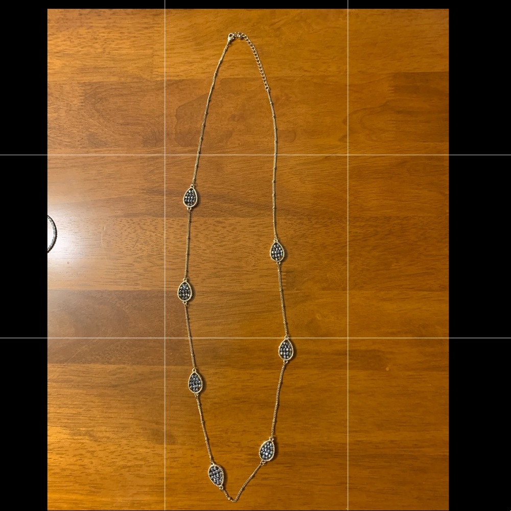 gold and silver necklace